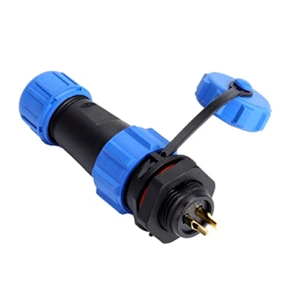 Afbeelding van Luchtvaart Stekker 2 Pin Socket Waterdichte Speaker Connector Plug 500V 30A