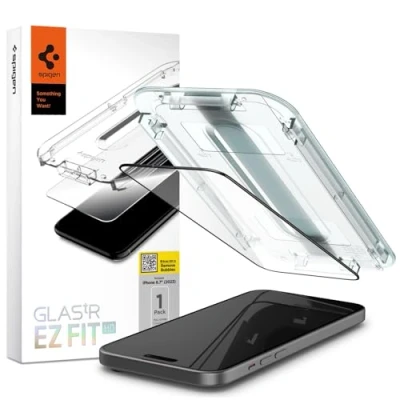 Afbeelding van GEHARD GLAS SPIGEN GLAS.TR &quot;EZ FIT&quot; FC IPHONE 15 PLUS ZWART