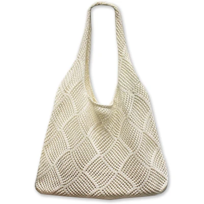Afbeelding van Ibenzoa® Stijlvolle Gehaakte Strandtas met Grote Capaciteit voor Vrouwen, Perfect Zomeravonturen