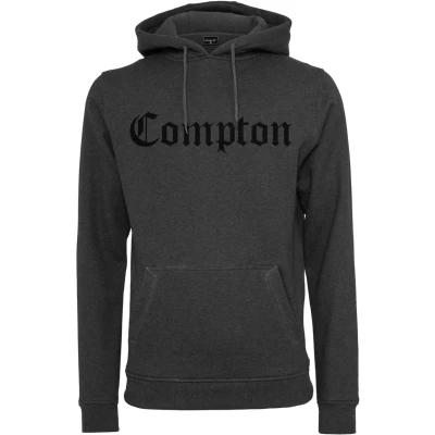 Afbeelding van Mister Tee Compton Hoodie, Heren, Maat: XS, Charcoal
