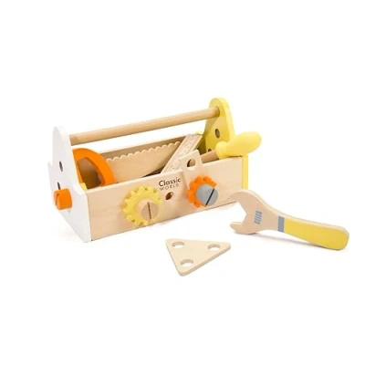 Afbeelding van Classic World Houten Timmermanset met Gereedschapskist, 18dl