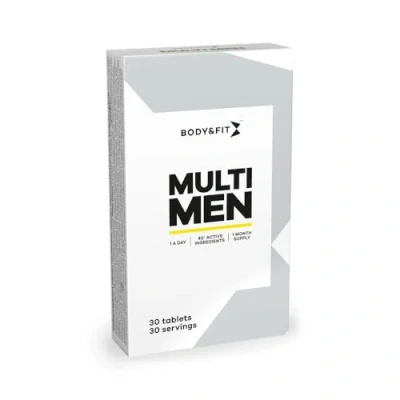 Afbeelding van Body &amp; Fit Multi Men Multivitamine Man Voedingssupplement voor Mannen 30 Tabletten