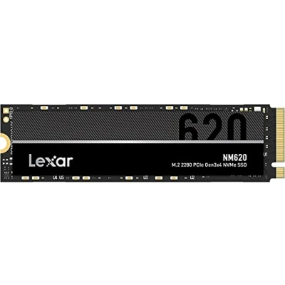 Afbeelding van Lexar NM620 256 GB SSD, M.2 2280 PCIe Gen3x4 NVMe 1.4 interne tot 3500 MB/s lezen, 1300 schrijven, 3D NAND Flash solid state drive voor pc liefhebbers en gamers (LNM620X256G RNNNG)