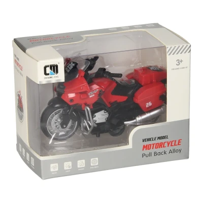 Afbeelding van Pull back Motor Rood met Licht en Geluid
