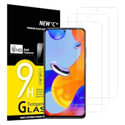 Afbeelding van NEW&#039;C 3 Stuks, Screen Protector voor Xiaomi Redmi Note 12 Pro, Pro+ 5G, Gehard Glass Schermbeschermer Film 0.33 mm ultra transparant, resistent