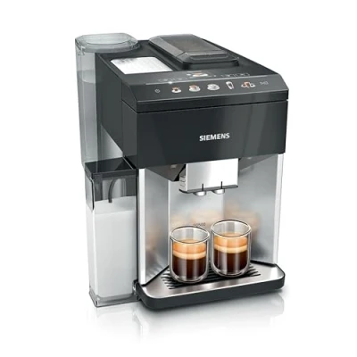 Afbeelding van Siemens Volautomatische koffiemachine, EQ500 integral, 10 specialiteiten, 2 kopjes tegelijkertijd, watertank 1,9 l, incl. BRITA waterfilter, roestvrij staal/pianolak zwart