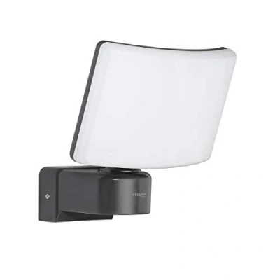Afbeelding van LED schijnwerper Cali 30W buitenverlichting, 3000K warm wit, IP65 antraciet, Oktaplex Lightning wandlamp buiten