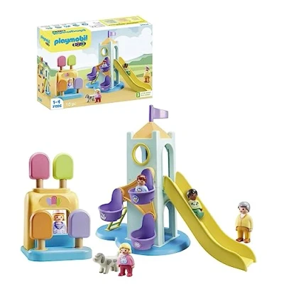 Afbeelding van Playmobil 1 2 3 Avontuurlijke speeltuin 71326
