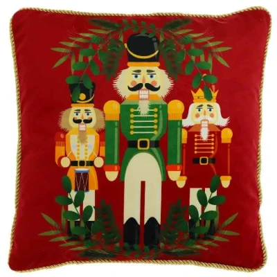 Afbeelding van Unique Living Sierkussen Nutcracker Red 45x45cm