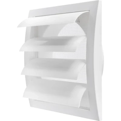 Afbeelding van Uitlaatafzuigkap met ingebouwd ongediertebewakingsscherm, wit, luchtontluchter deksel, HVAC uitlaatventilatiekanaal, uitlaatkap (6&quot; inch, wit)