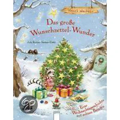Afbeelding van Wassili Waschbär Das große Wunschzettel Wunder: Eine Weihnachtsgeschichte mit echten Briefen und Goldfolienprägung