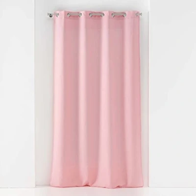 Afbeelding van douceur d&#039;intérieur, Gordijn met ogen, 140 x 240 cm, voile, soane, roze