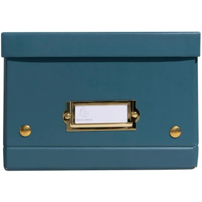 Afbeelding van Exacompta 62253E 5x Boite rangement à plat A5+ bleu can