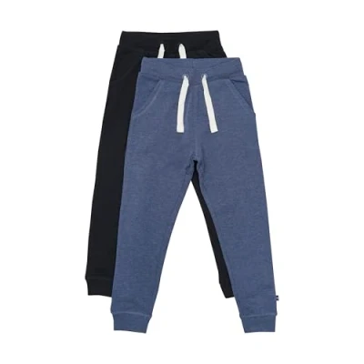 Afbeelding van MAGIC KIDS WEAR Uniseks kinderbroek (verpakking van 2 stuks), stuks zwart/blauw (106), 98 cm