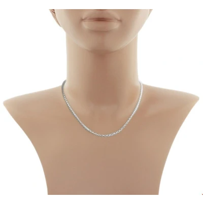 Afbeelding van Zilveren Collier jasseron 2 1002204 42 cm
