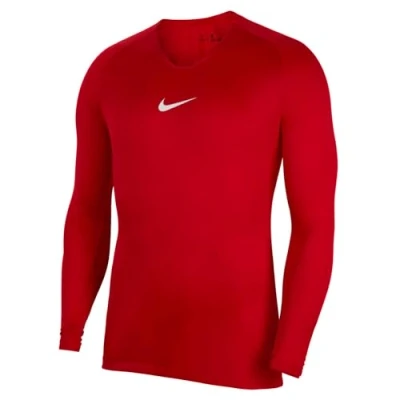 Afbeelding van Nike Park Dry First Layer Longsleeve Thermoshirt Maat S Mannen rood/wit