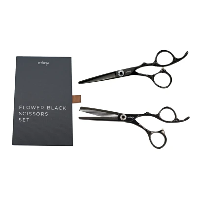 Afbeelding van E Kwip Flower Set Black Haibu by Kapperskorting.com