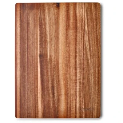 Afbeelding van snijplank acaciahout 40 x 30 1,5 cm houten plank voor messen hout serveerplank broodplank keuken