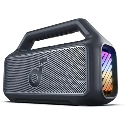 Afbeelding van Soundcore Boom 2 Outdoor Speaker 80W Subwoofer BassUp 2.0 24H Speeltijd, IPX7 Waterbestendig Drijvend RGB Licht USB C Custom EQ Bluetooth 5.3