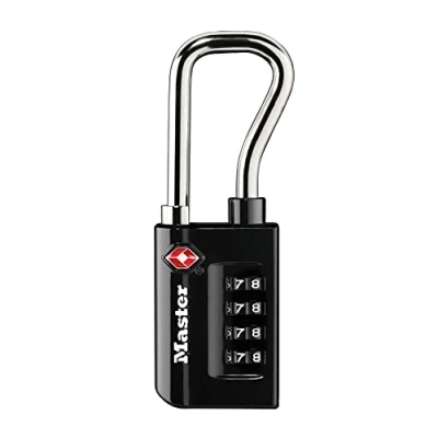Afbeelding van Master Lock Hangslot, set Your Own Combination TSA Accepted bagageslot, 1 5/16&quot; breed, 4696D, zwart