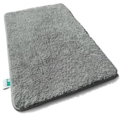 Afbeelding van casa pura Hoogpolige badmat ‘Sky Soft’ zacht, pluizig, wasbaar, antislip badkamertapijt in Shaggy look getest op schadelijke stoffen 16 kleuren, 6 maten 80 x 150 cm donkergrijs