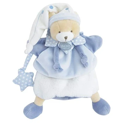 Afbeelding van Doudou et Compagnie DC3081 Puppet Beer Petit Chou, blauw