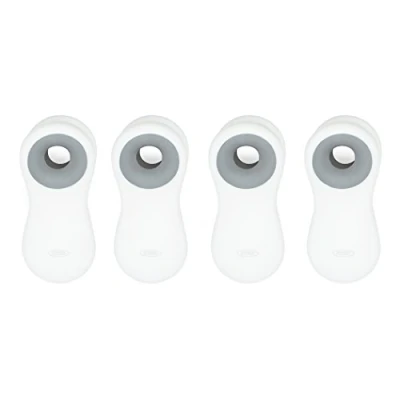 Afbeelding van OXO Good Grips Magnetische multifunctionele clips, set van 4, plastic, wit