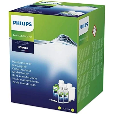 Afbeelding van Philips Onderhoudsset voor Espressomachine Totale beschermingsset 2 Ontkalkers Waterfilters 6 Olieverwijderaar en smeermiddel Verlengt de levensduur van machine CA6706/10