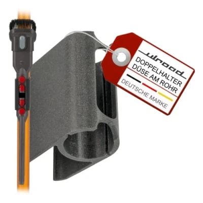 Afbeelding van ULROAD Dubbele houder mondstuk voor uw pijp accessoire geschikt Dyson V7 V8 V10 V11 V15 GEN5 muurbevestiging stofzuiger opzetstuk