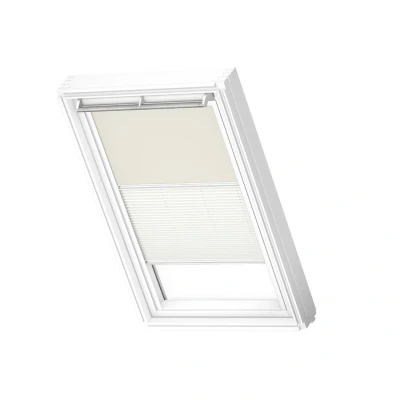 Afbeelding van VELUX Origineel Verduisterend Rolgordijn Plus Plissé (DFD) Wit Kozijn, M04, 304, 1, Licht Beige