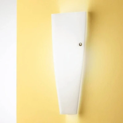 Afbeelding van Fabas Luce Glazen wandlamp DEDALO, wit