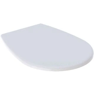 Afbeelding van Geberit renova closetzitting met deksel rvs scharnieren duroplast wit montage van onderen 572165000