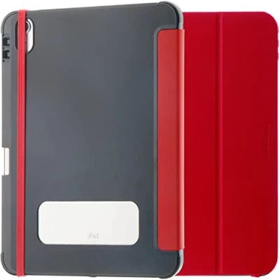 Afbeelding van Otterbox React Book cover Zwart/rood Tabletcover