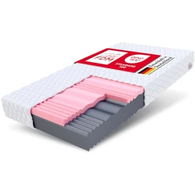 Afbeelding van FDM SELECT Matras 140x190 cm Dubbelzijdig Koudschuim Hardheidsgraad H3 H4 Visco Schuim 14 Hoog 7 Comfortzones met Hypoallergene Wasbare Premium Tijk Oeko Tex Standard 100