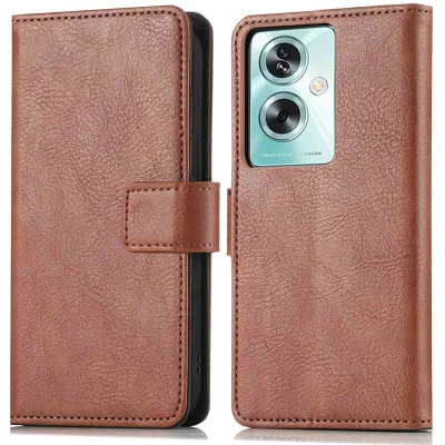 Afbeelding van Oppo A79 Hoesje Kunstleder iMoshion Bookcase Bruin Telefoonhoesje
