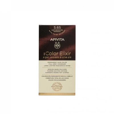 Afbeelding van Apivita Hair Colour Haarverf Color Elixir Permanent 5.65