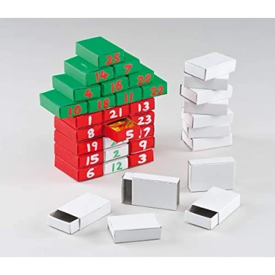 Afbeelding van Baker Ross E5324 Craft Matchboxes (Pak van 30) voor kinderen te versieren en gebruiken ambachten of geschenken, 52mm x 35mm, bruin