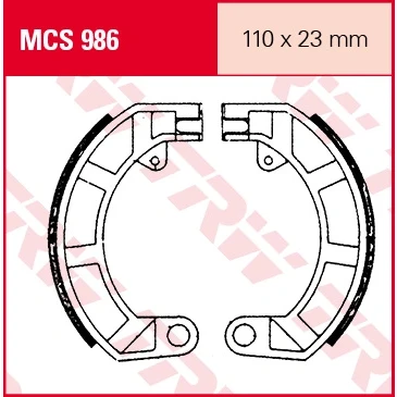 Afbeelding van TRW Lucas Brake schoenen MCS986