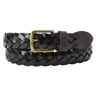Afbeelding van Levi&#039;s Braid BELT Unisex Riem, Maat: 70, Regular black