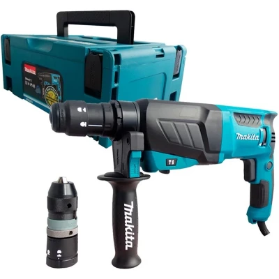 Afbeelding van Makita HR2630TJ Combihamer 800W met Verwisselbare Boorkop in Mbox
