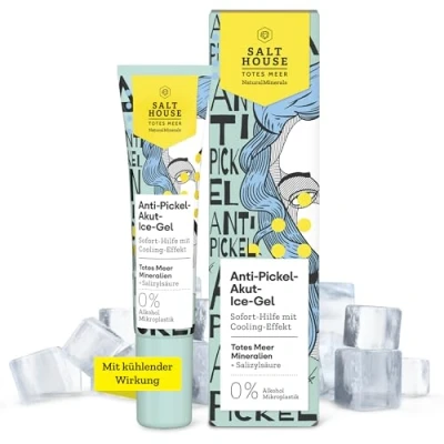 Afbeelding van Salthouse Natural Minerals Anti puistjes acute Icegel, onmiddellijke hulp met verkoelend effect, voor en onzuiverheden, 15 ml