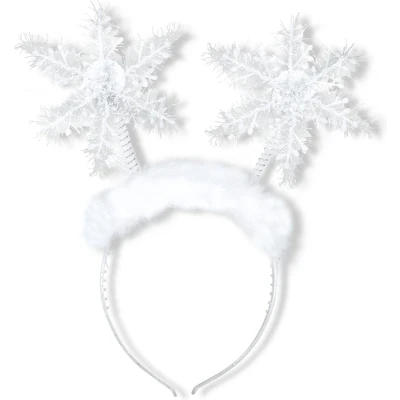 Afbeelding van Widmann Kerst &amp; Oud Nieuw Kostuum Winterse Hoofdband Sneeuwfiguren Wit / Beige Verkleedkleding
