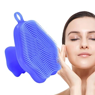 Afbeelding van Siliconen Gezicht Scrubber Exfoliator met Handvat Rubberen gezichtsscrubber, gezichtswasborstel, gezichtsreinigingsborstel, draagbare Xiaoxin