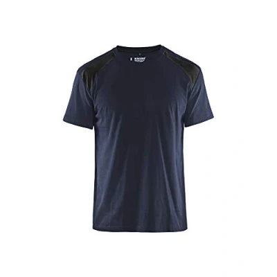 Afbeelding van Werkshirt Blåkläder Bi Colour Donker Marineblauw/Zwart maat XL