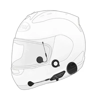 Afbeelding van Sena 10U SH Bluetooth communicatiesysteem Voor Arai full face