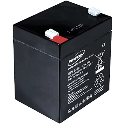 Afbeelding van akku net® Lood Accu Vervanging voor FIAMM Type FG20451 12V 4,5Ah, 12V, Lead Acid