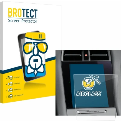Afbeelding van BROTECT Screenprotector voor Porsche Taycan 2021 Infotainment System Folie Beschermfolie Beschermglas transparant