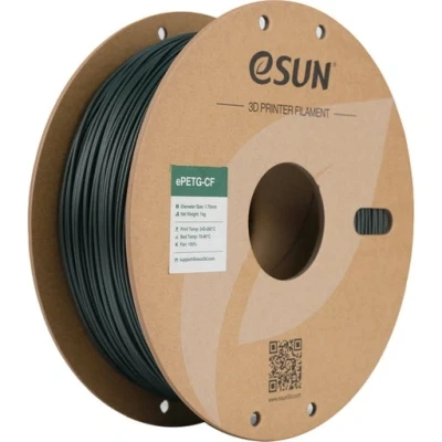 Afbeelding van eSUN PETG CF filament 1,75mm, koolstofvezel gevuld filament, 1KG spoel (2,2 LBS) 3D print materialen voor FDM printers (Donkergroen, 1KG)