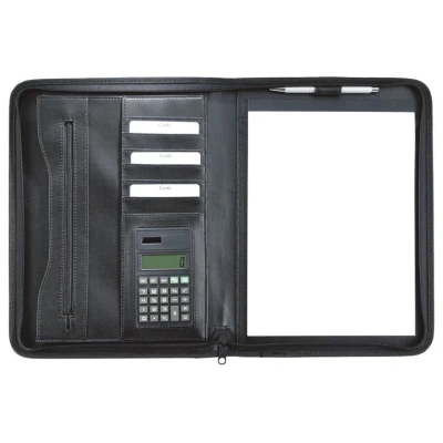 Afbeelding van Eurostyle A4 schrijfmap met calculator en ritssluiting