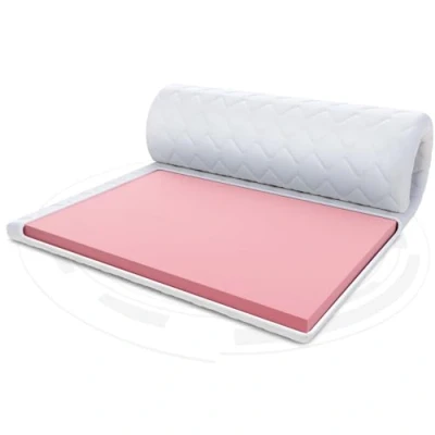 Afbeelding van FDM Matrastopper Visco Max matras topper 80x200 cm, hardheidsgraad H1, hoogte ca. 8 thermoplastisch schuim, geschikt voor mensen met allergieën, Öko Tex wit